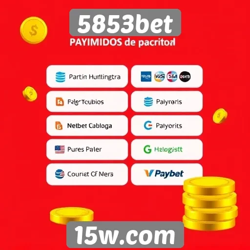 Métodos de pagamento aceitos no 5853bet